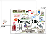 GIFT PACK (SET OF 5 CARDS) Kansas City 5x7 Flat Card - The Ultimate KC Bucket List