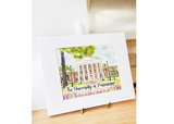 University of Mississippi Watercolor Illustration – 8x10 Art Print in 11x14 White Matte with Signature