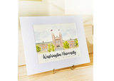 Washington University (Wash U) Illustration – 8x10 Art Print in 11x14 White Matte with Signature