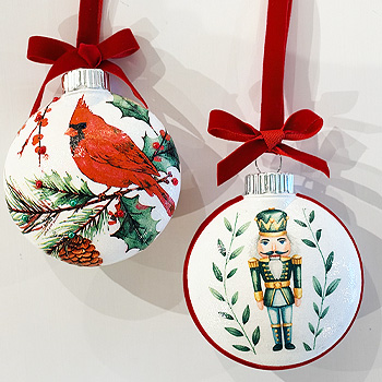 Deck the Halls! A Decoupage Ornament Workshop