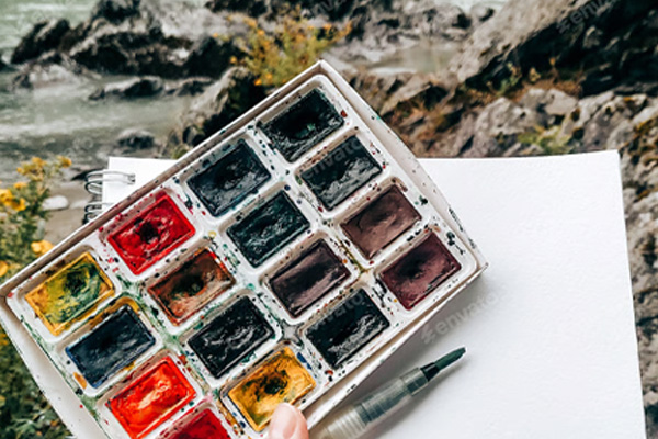 Beginner Watercolor Landscape Class with Larysa